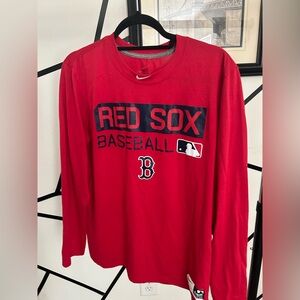 Medium Nike Red Sox Dri Fit Long Sleeve